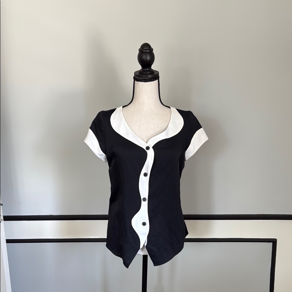 Emporio Armani Midnight Blue and White Shirt
